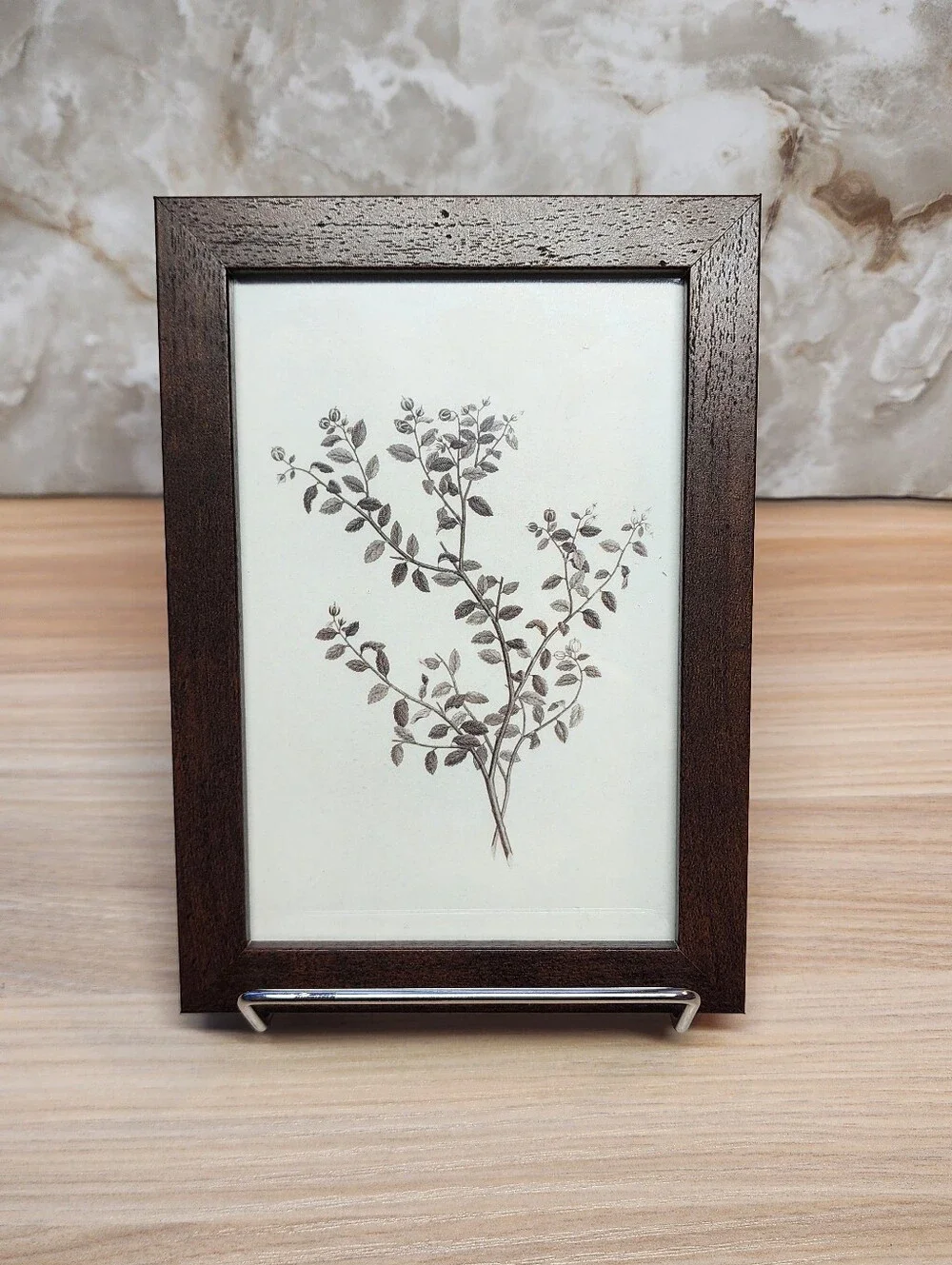 Classic Dark Brown Wood Photo Frame